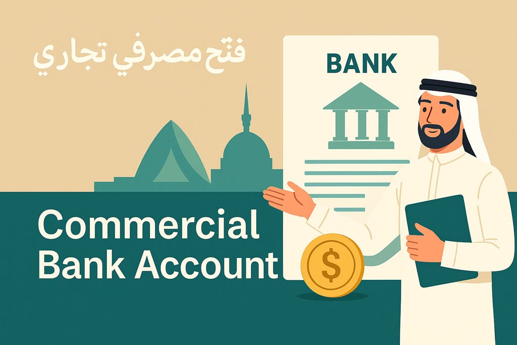 فتح حساب مصرفي تجاري